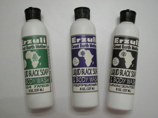 Erzuli Liquid Black Soap and Body Wash - Afrikan Djeli Wholesale