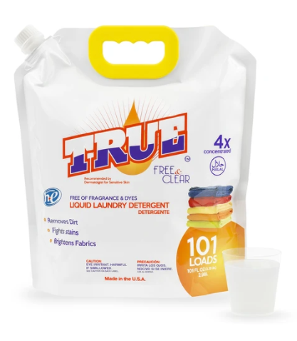 True Clear 101 Load Laundry Detergent - case of 4