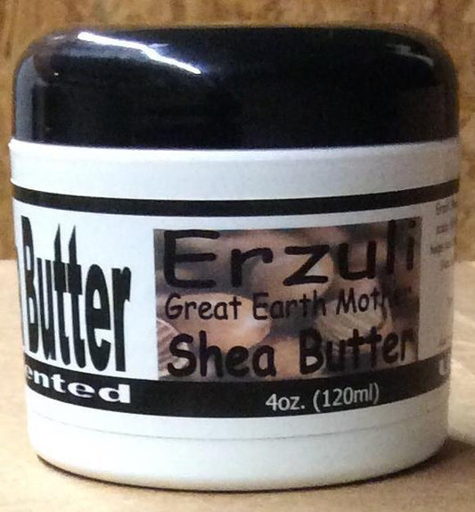 Erzuli Shea Butter Jar - Unscented (select size) - Afrikan Djeli Wholesale