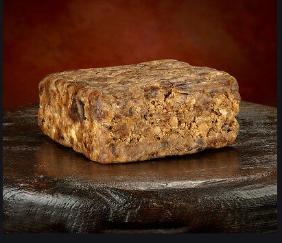 Raw black soap block - Afrikan Djeli Wholesale